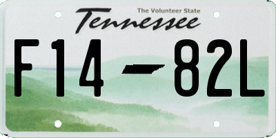 TN license plate F1482L