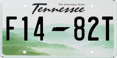 TN license plate F1482T