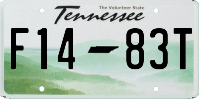 TN license plate F1483T
