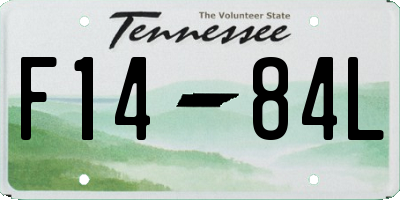 TN license plate F1484L