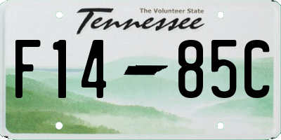 TN license plate F1485C