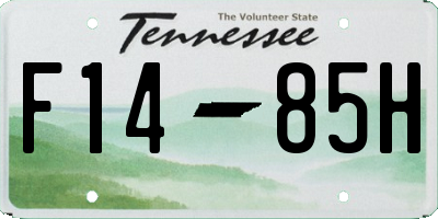 TN license plate F1485H