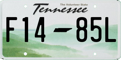 TN license plate F1485L
