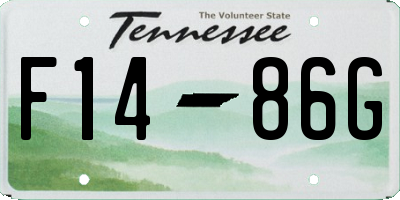 TN license plate F1486G