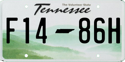 TN license plate F1486H