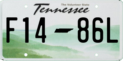 TN license plate F1486L