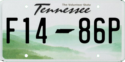 TN license plate F1486P