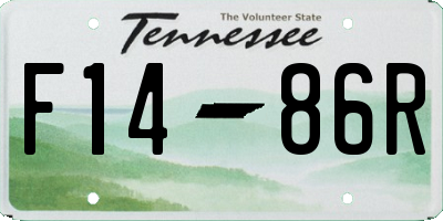 TN license plate F1486R