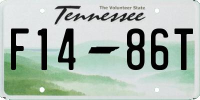 TN license plate F1486T