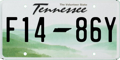 TN license plate F1486Y