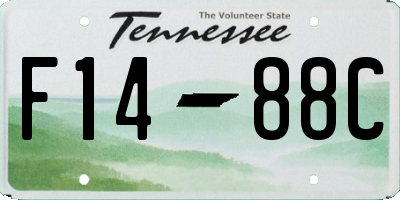 TN license plate F1488C