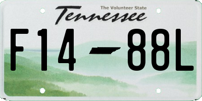 TN license plate F1488L