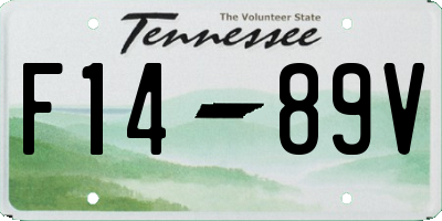 TN license plate F1489V