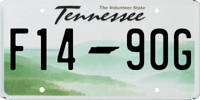 TN license plate F1490G