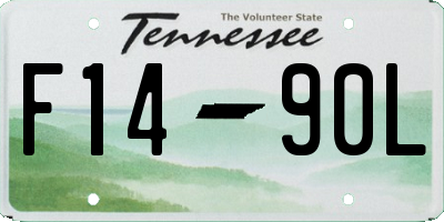 TN license plate F1490L