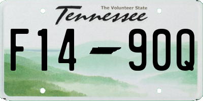 TN license plate F1490Q