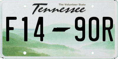 TN license plate F1490R