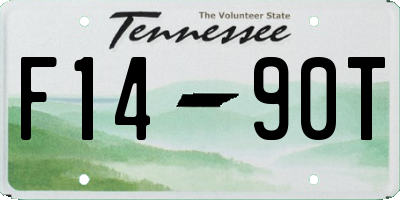 TN license plate F1490T