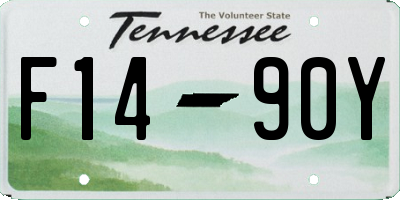 TN license plate F1490Y