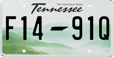 TN license plate F1491Q