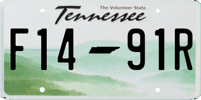 TN license plate F1491R