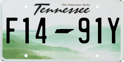 TN license plate F1491Y