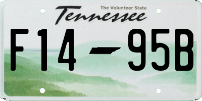 TN license plate F1495B