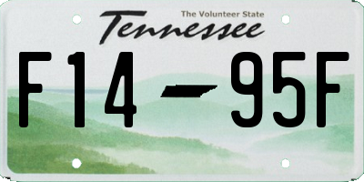 TN license plate F1495F