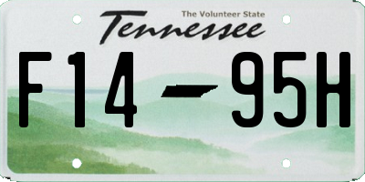 TN license plate F1495H
