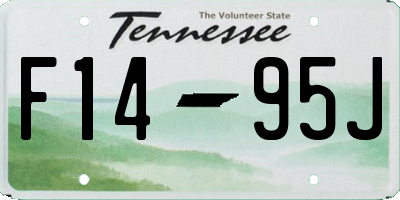 TN license plate F1495J