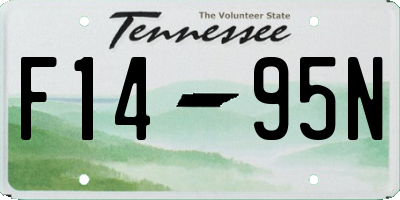 TN license plate F1495N