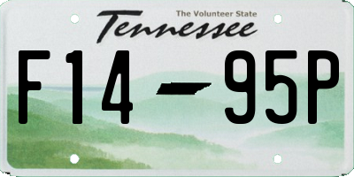 TN license plate F1495P