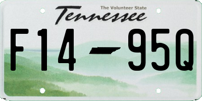 TN license plate F1495Q