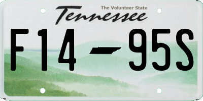 TN license plate F1495S