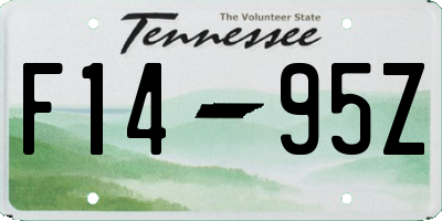 TN license plate F1495Z