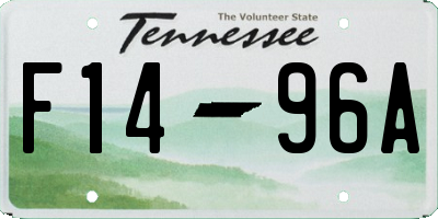 TN license plate F1496A