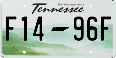 TN license plate F1496F