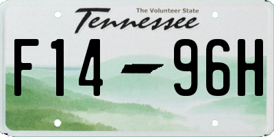 TN license plate F1496H
