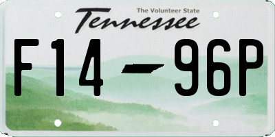 TN license plate F1496P