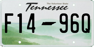 TN license plate F1496Q