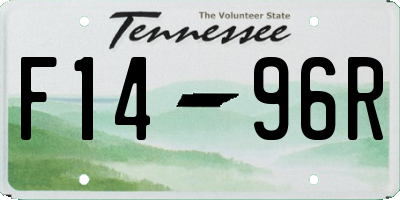 TN license plate F1496R
