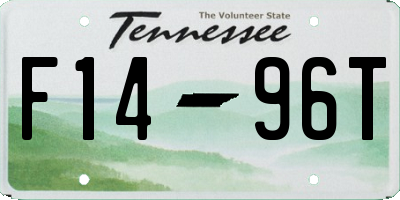 TN license plate F1496T
