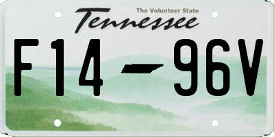 TN license plate F1496V