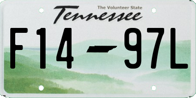 TN license plate F1497L