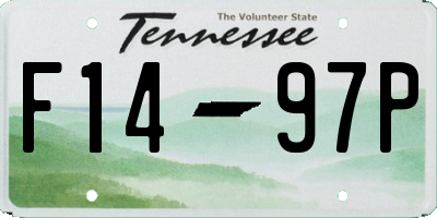 TN license plate F1497P