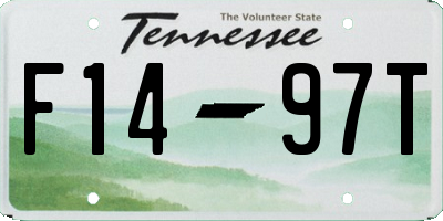 TN license plate F1497T