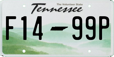TN license plate F1499P