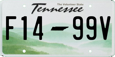TN license plate F1499V