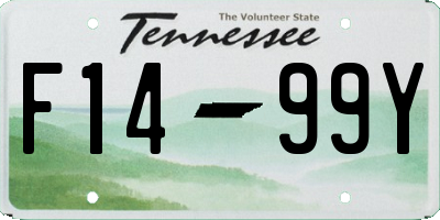 TN license plate F1499Y