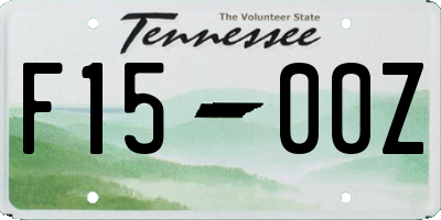 TN license plate F1500Z